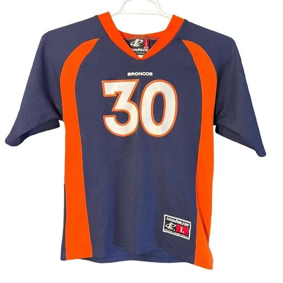 Denver Broncos Terrell Davis Jersey Vintage USA made Kids Large 14/16 GUC - Picture 1 of 6